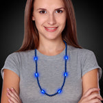 LED Blue 30" Beaded Necklace