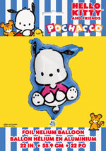 Hello Kitty & Friends Pochacco-Shaped 27.25" Giant Foil Balloon - Packaged