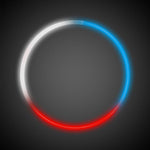 Patriotic Red, White & Blue 22" Glow Necklaces