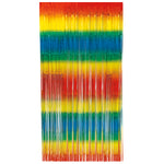 Rainbow Foil Fringe Door Curtain, 3.25 ft x 6.5 ft