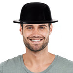 Black Plastic Derby Hats