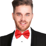 Red Satin Bow Tie