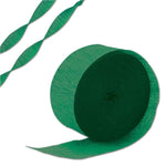Green Vintage Halloween Crepe Paper Streamer