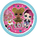 LOL Surprise Round 9" Dinner Plates, 8ct
