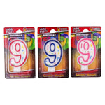 Number '9' Candles