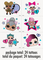 LOL Surprise Tattoos, 24ct