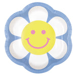 Groovy Birthday Flower Shaped 8.25" Plates, 8ct