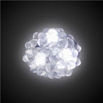 LED White Jelly Bumpy Rings