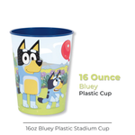 Bluey 16oz Plastic Stadium Cup
