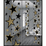 Black & Gold Star Decoration Panels