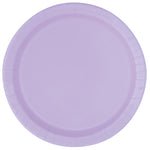 Lavender Solid Round 7" Dessert Plates, 20ct