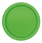 Lime Green Solid Round 7" Dessert Plates, 20ct