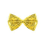 Gold Sequin Bow Tie