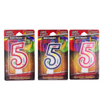 Number '5' Candles