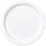Bright White Solid Round 10" Dinner Plates, 20ct