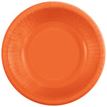 Pumpkin Orange Solid 20oz Paper Bowls, 20ct