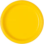 Sunshine Yellow Solid Round 7" Dessert Plates, 20ct