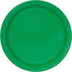 Emerald Green Solid Round 9" Dinner Plates, 20ct