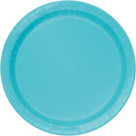 Terrific Teal Solid Round 10" Dinner Plates, 20ct