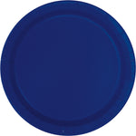 True Navy Solid Round 9" Dinner Plates, 20ct