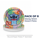 Disney Stitch Round 7" Dessert Plates, 8ct