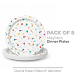 Birthday Mayhem Round 9" Dinner Plates, 8ct
