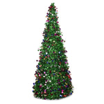Christmas Green Tinsel Tree 24" Centerpiece