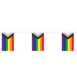 Rainbow Progress Pride Flags Pennant Banner