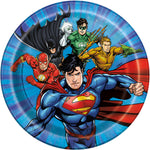 Justice League Round 7" Dessert Plates, 8ct