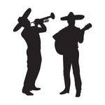 Black Mariachi Band Silhouettes