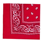 Red 21" Paisley Bandanas
