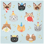 Pawty Animals Cat Luncheon Napkins, 16ct - Foil Stamping