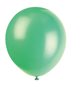 12" Latex Balloons, 10ct - Emerald Green
