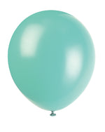 12" Latex Balloons, 10ct - Seafoam Aqua