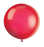 36" Latex Balloons, 6ct - Scarlet Red