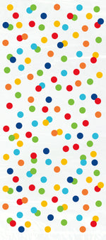 Rainbow Polka Dots Cellophane Bags, 20ct