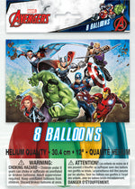 Avengers 12" Latex Balloons, 8ct