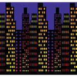 City Skyline Room Roll