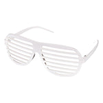 White Slotted Glasses