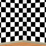 Checkered Backdrop Room Roll