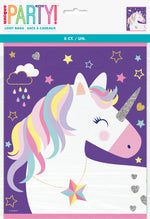 Unicorn Loot Bags, 8ct