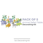 Animal Safari Table Decorating Kit, 5pc