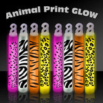 6" Animal Print Glow Sticks - 25 Pack