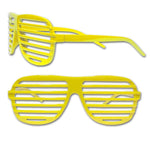 Yellow Slotted Glasses