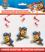 Paw Patrol Hanging Swirl Decorations, 26", 3ct