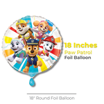 Paw Patrol Round Foil Balloon 18", Bulk