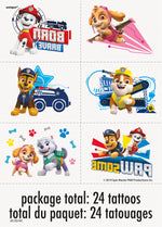 Paw Patrol Tattoos, 24ct