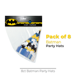 Batman Party Hats, 8ct