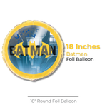 Batman Round Foil Balloon 18", Packaged