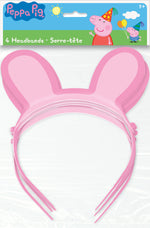 Peppa Pig Paper Headbands, 4ct